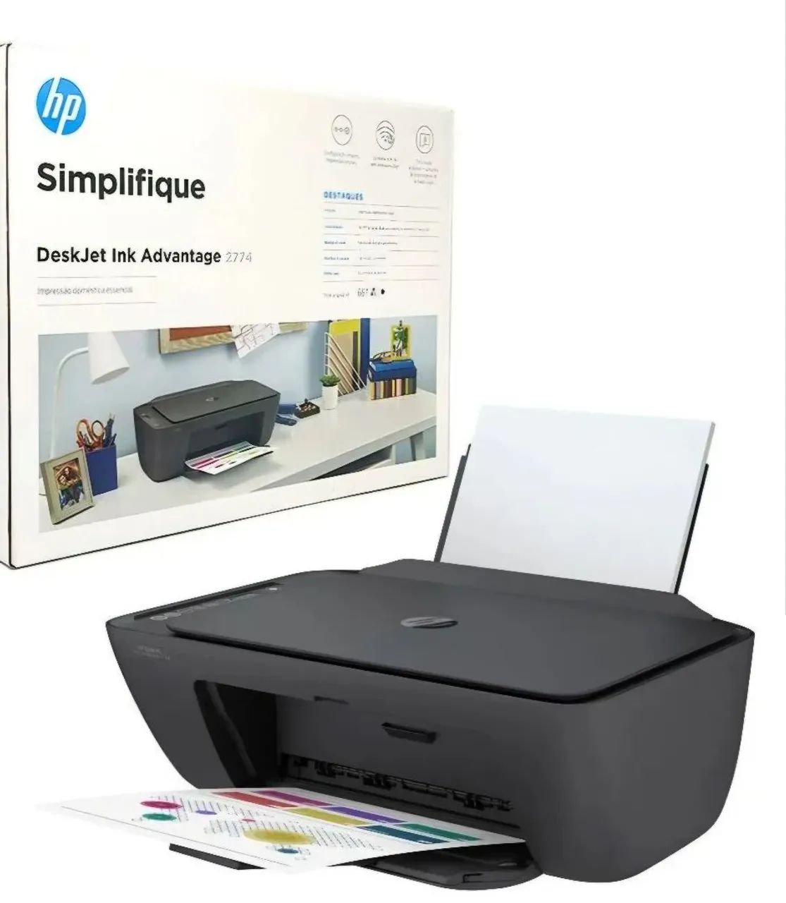 Impressora HP modelo Ink Advantage 2774 - wifi - Foto 3