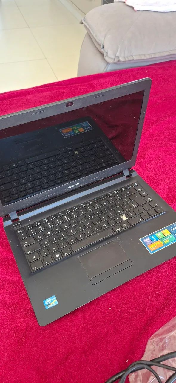 Notebook para retirada de peças. 