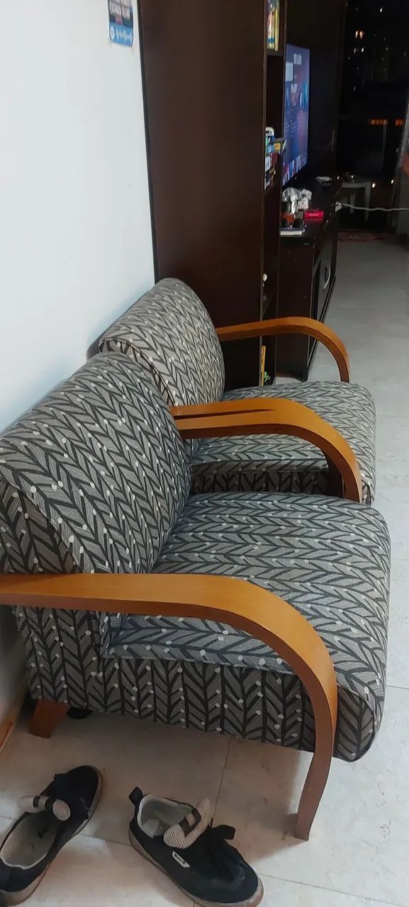 Poltronas Madeira Cinza - Fernando Jaeger - Foto 3