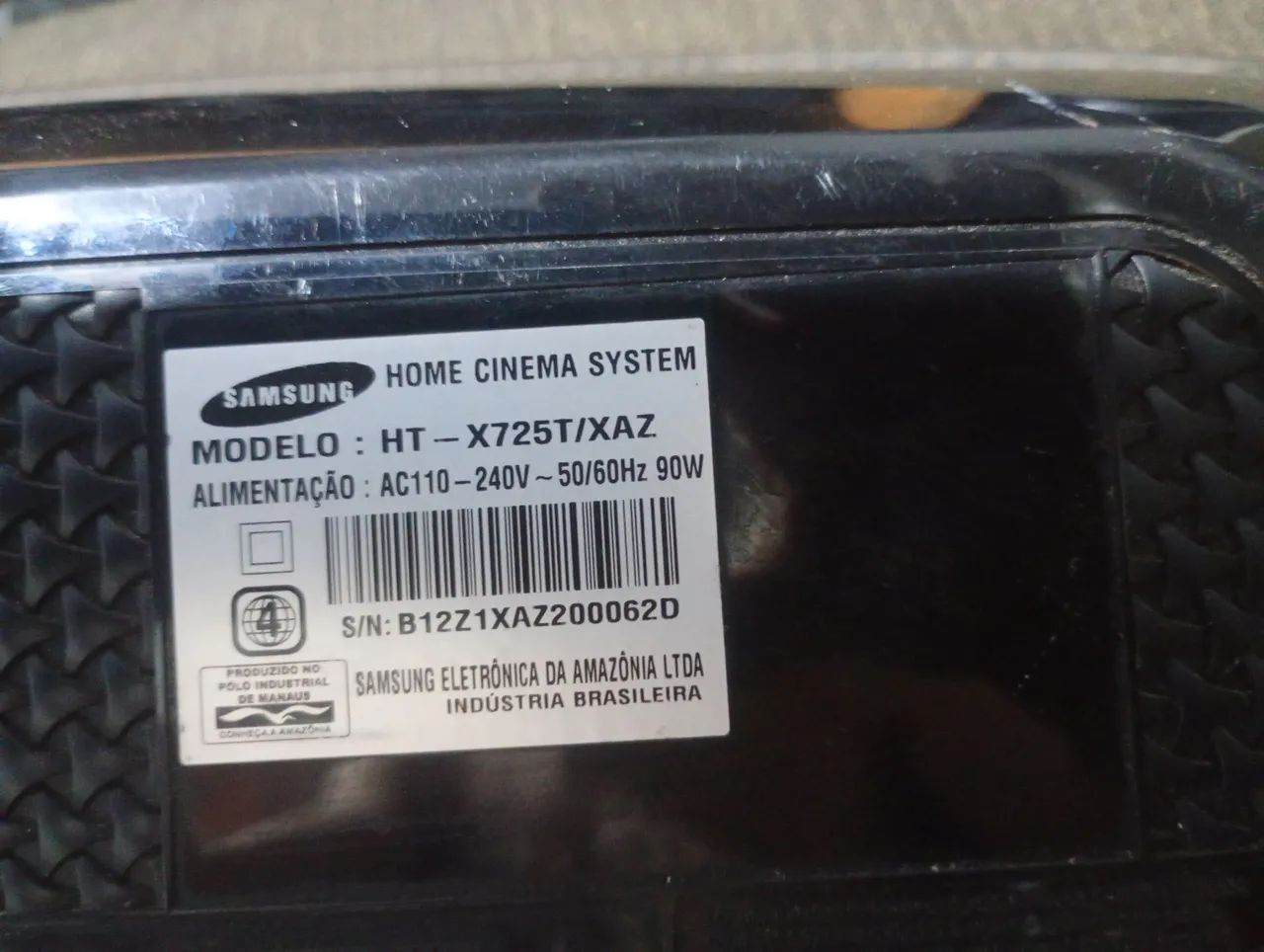 Home teather Samsung mod HTX725T - Foto 2