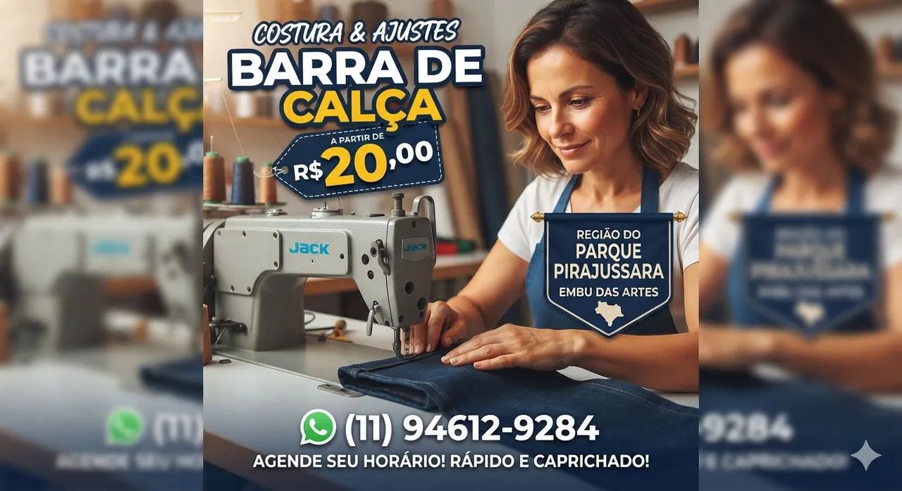Concerto em barra de calça 