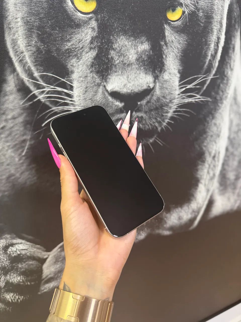 iPhone 15 Pro Titânio Branco IMPECÁVEL  - Foto 5