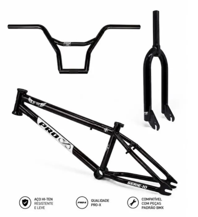 Kit Quadro, Guidão e Garfo Bmx Pro-X Original BMX - Ciclismo