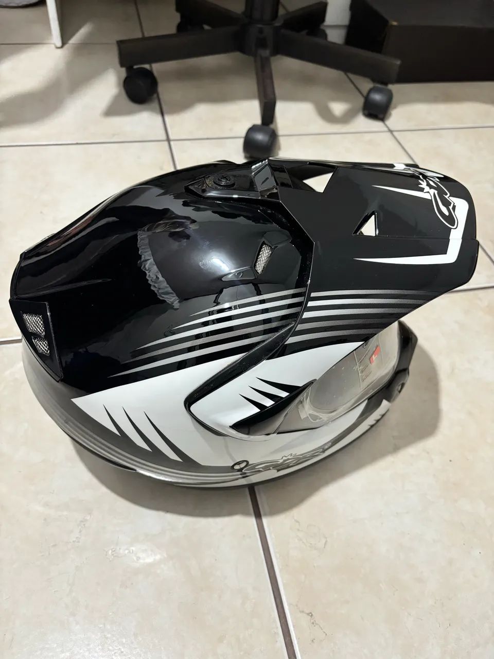 Capacete GDR Off-Road/Cross com Viseira Novo - Foto 5