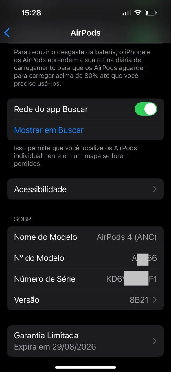 fone AirPods 4 - com cancelamento de ruído  - Foto 3