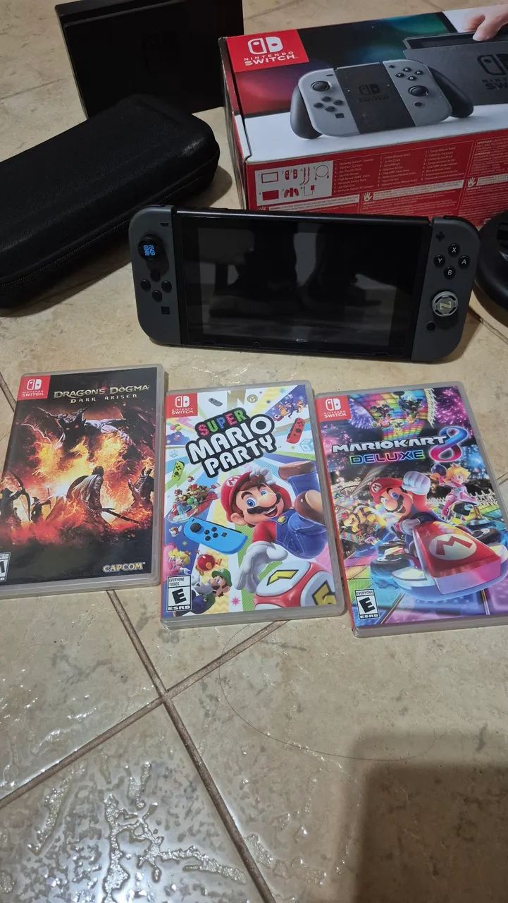 Nintendo Switch V1 com Jogos - Foto 3