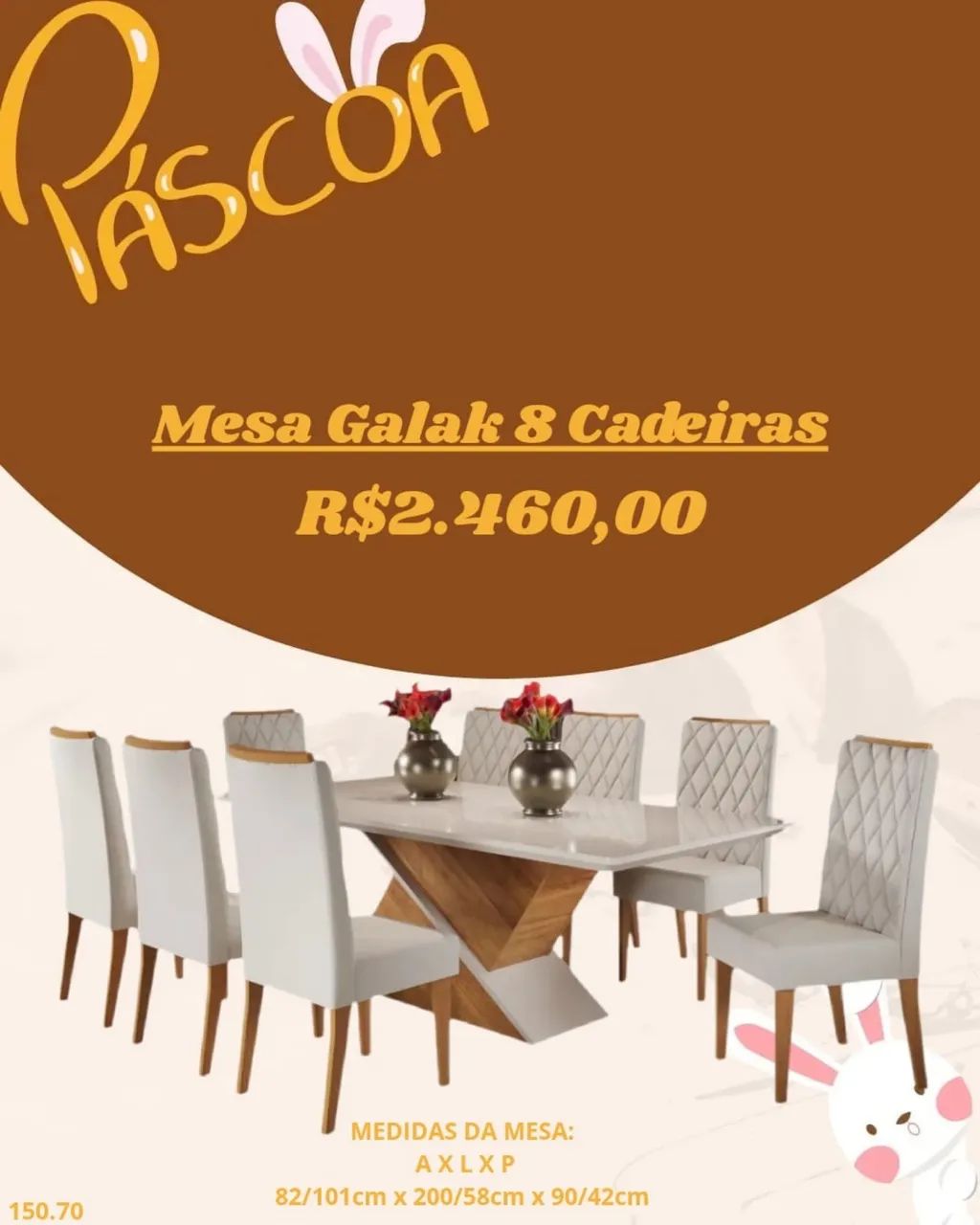 Mesa Galak 8 Cadeiras
