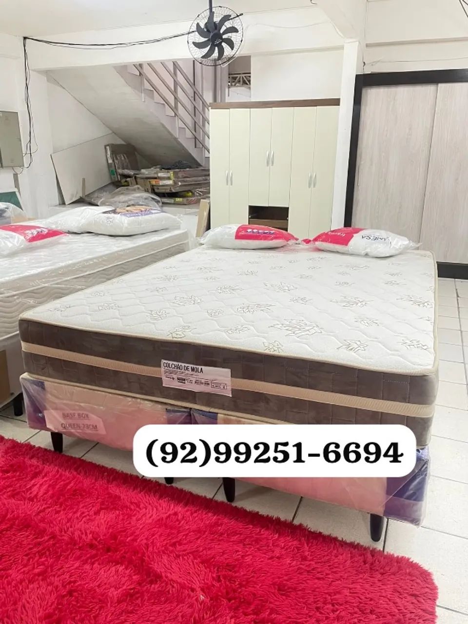 Cama queen molas ensacadas 
