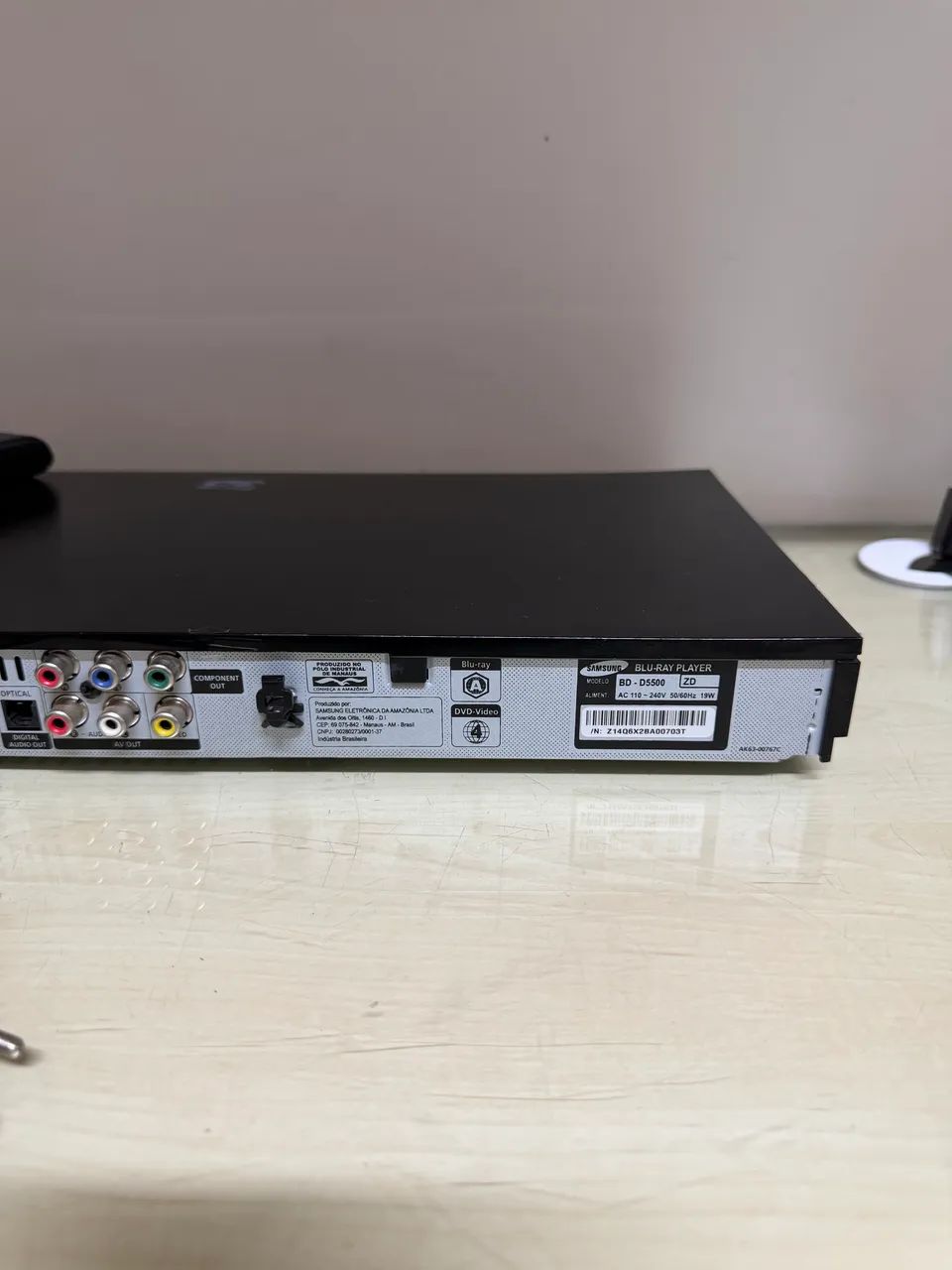 Blu-ray Player Samsung BD-D5500 3D com Controle - Funcionando Perfeitamente - Foto 4