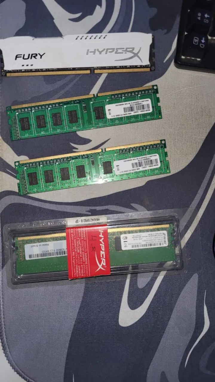 Memória Ram DDR3 e DDR4