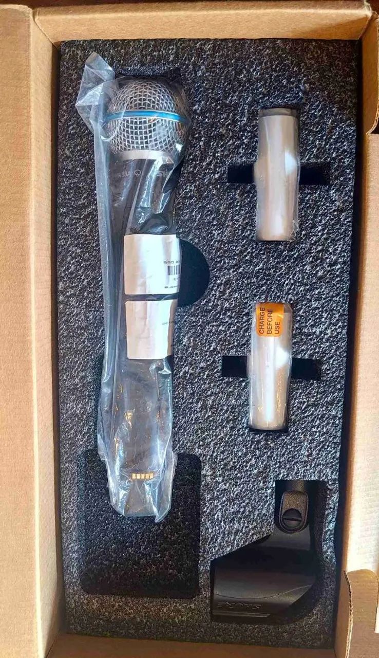 Microfone ADX2 BETA 58A Shure Bastão Sem Fio Original Axient Digital  - Foto 4
