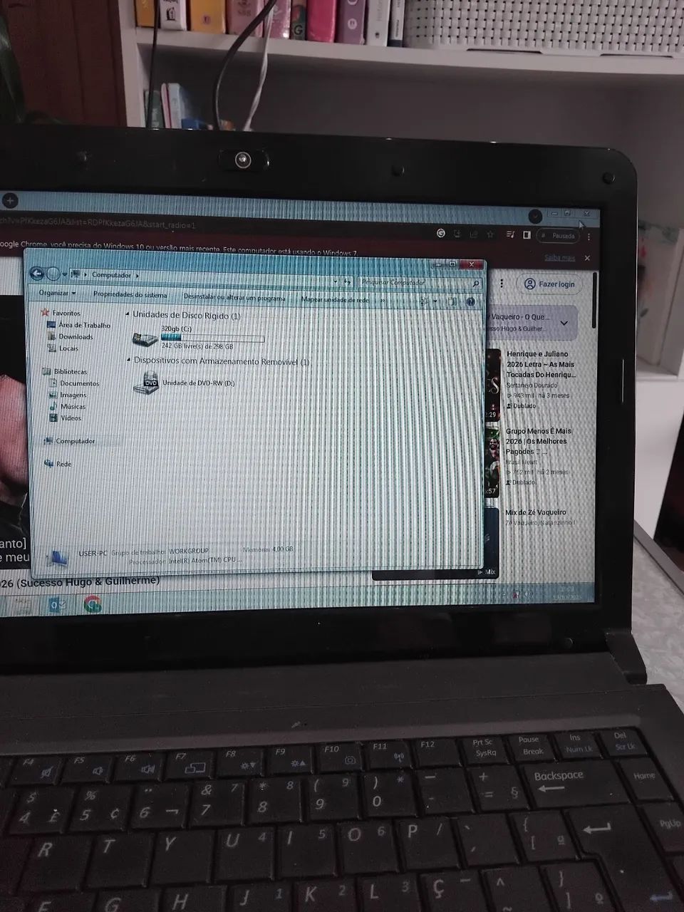 Notebook Positivo Unique 4gb 320hd win7 - Foto 4