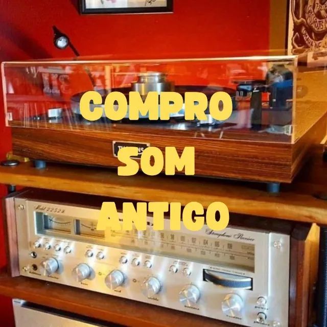 Toca Discos Toca Disco Vintage Antiguidade Jbl Receiver Marantz McIntosh Coleção Som