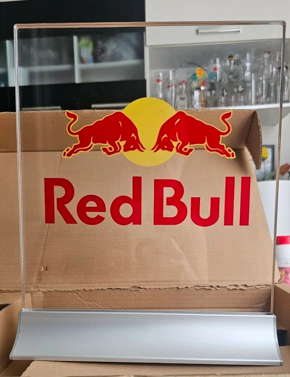 Luminoso Acrílico com Led Red Bull - Uma peça exclusiva para bares e residências NOVO - Foto 3