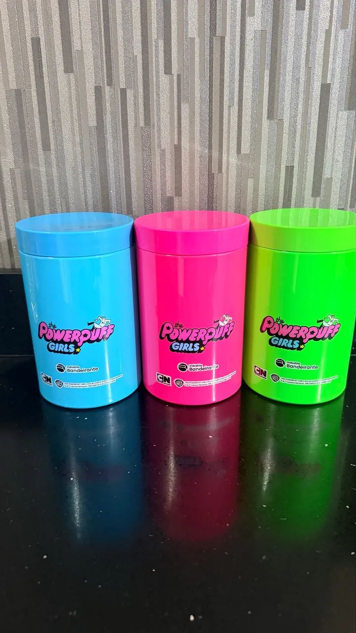 Trio de potes exclusivos Meninas Superpoderosas - Foto 4
