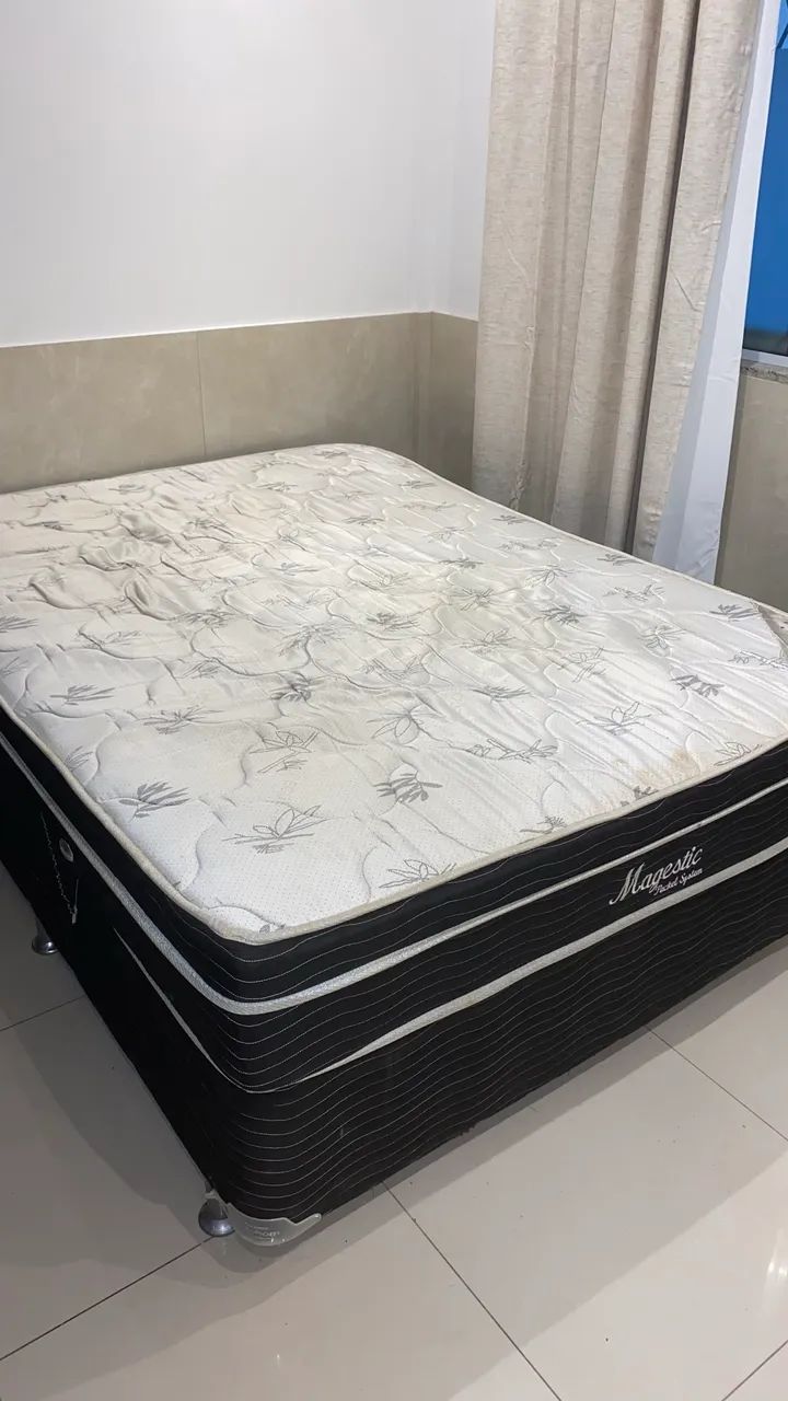 Cama ortobom magestic pocket system colchão de molas ensacadas