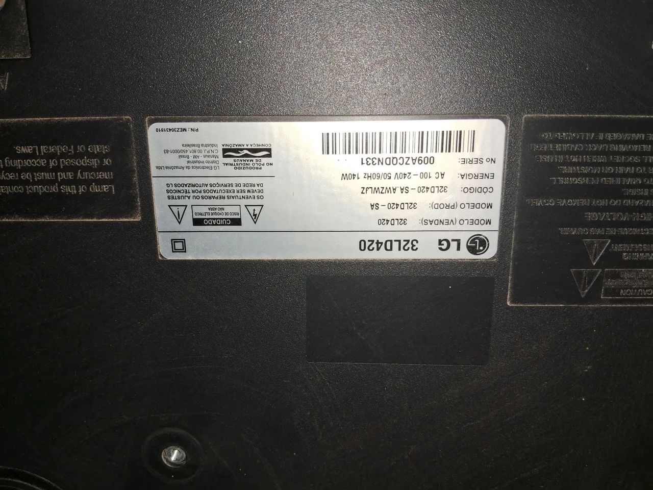 Tv 32 polegadas para reparo tenho duas  - Foto 5