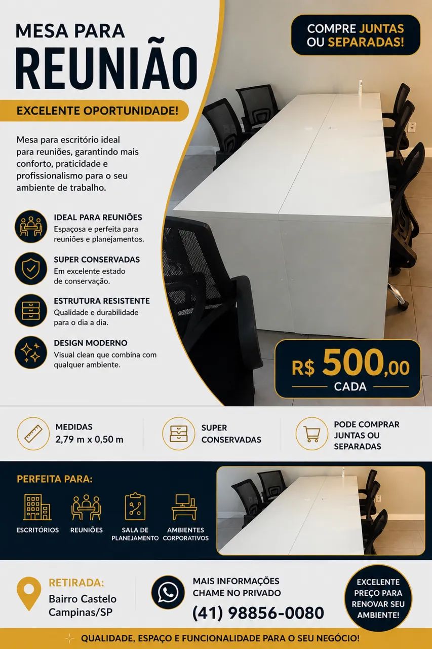 Mesa para escritório 
