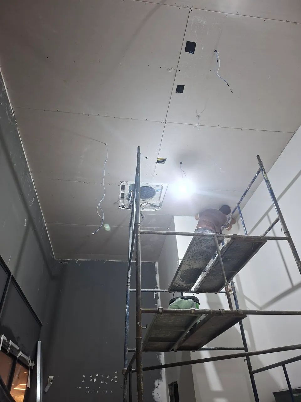 Drywall divisória e rebaixamento 