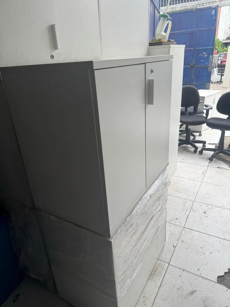 Armário Multiuso Duas portas Branco - Foto 4