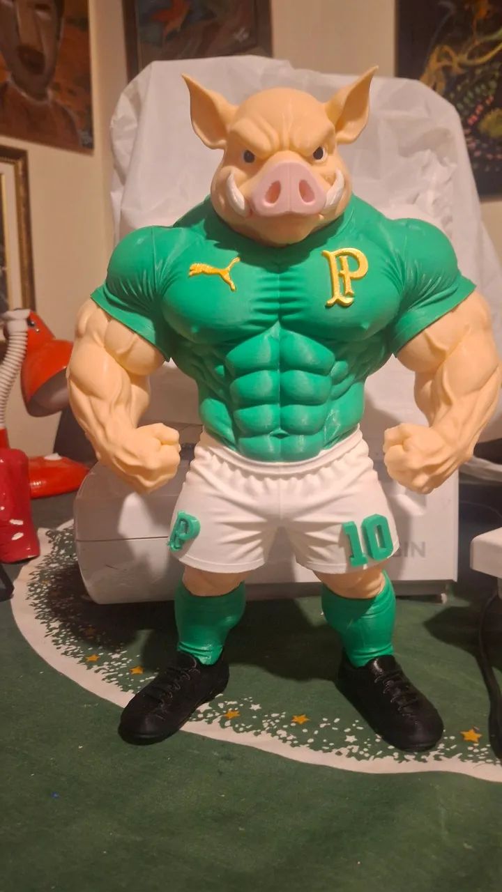 Mascote do Palmeiras Porco 3D - Foto 2