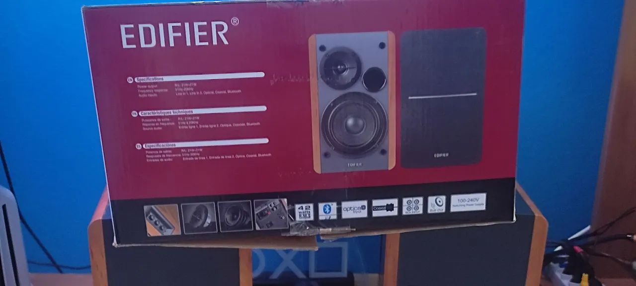 Caixa de som edifer 1280 dbs com saída subwofer 