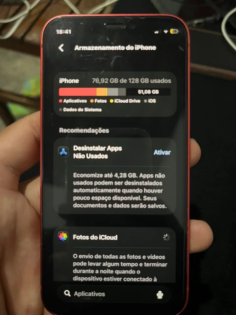 iPhone 12 mini vermelho 128 gb  - Foto 3
