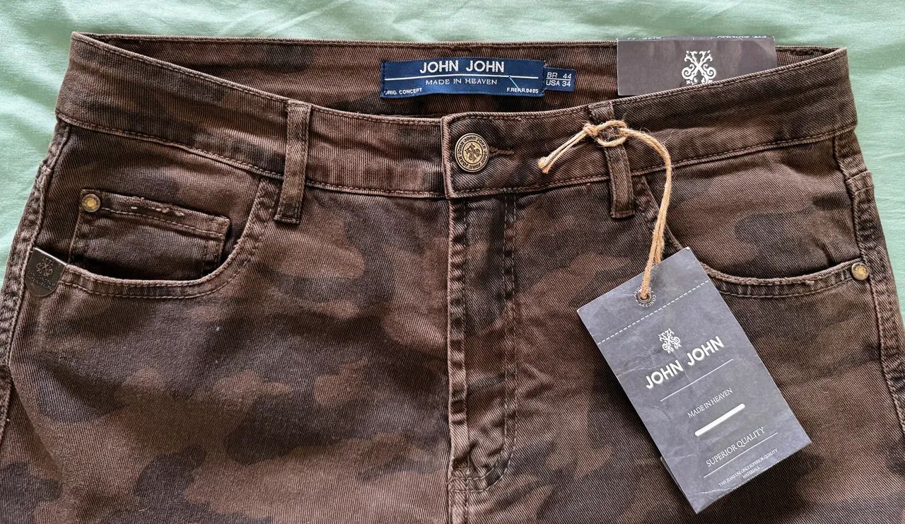 Jeans camuflado John John Fem 44 - Foto 2
