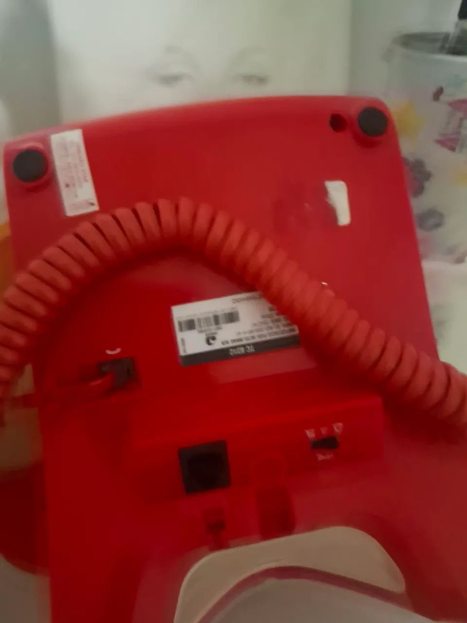 Telefone retro vermelho da Intelbras tc 8312 - Foto 2