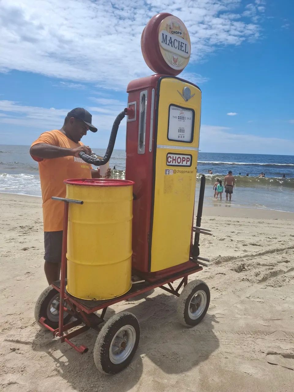 CHOPEIRA ESTILO BOMBA DE COMBUSTÍVEL 