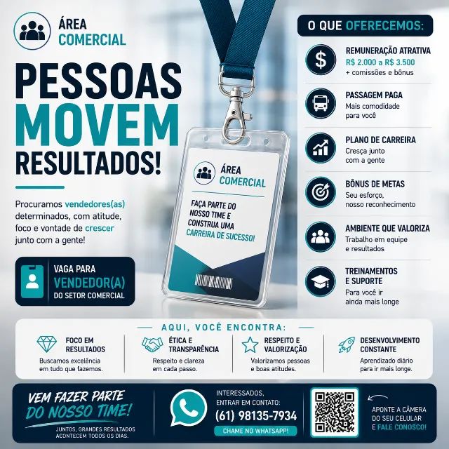 Auxiliar de Vendas | Contrata-se