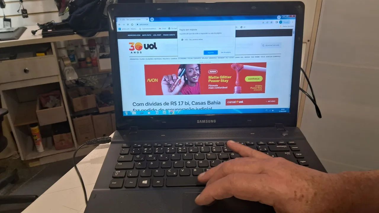notebook  Samsung NP275E4E funcionando  - Foto 4
