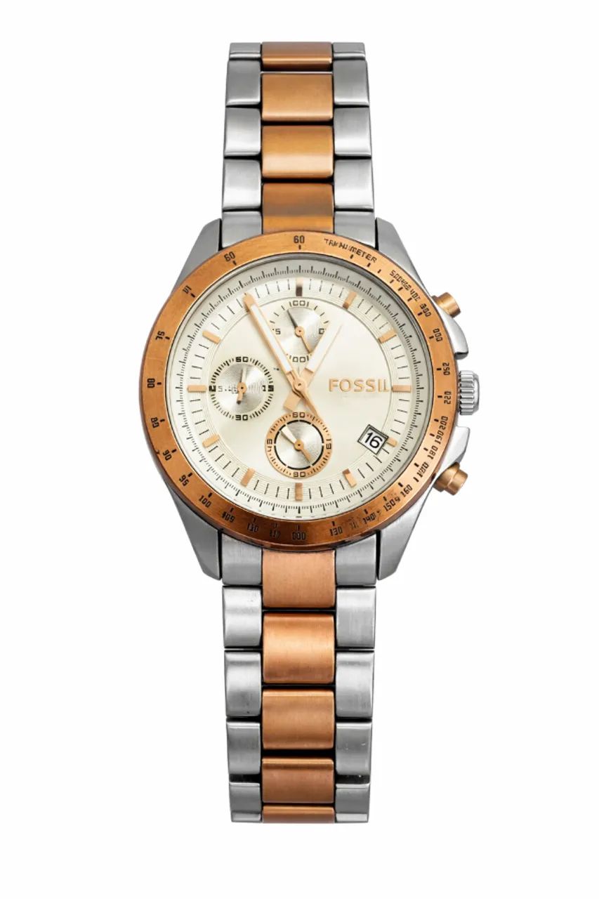 Relógio Fossil Original Masculino Cronógrafo Aço