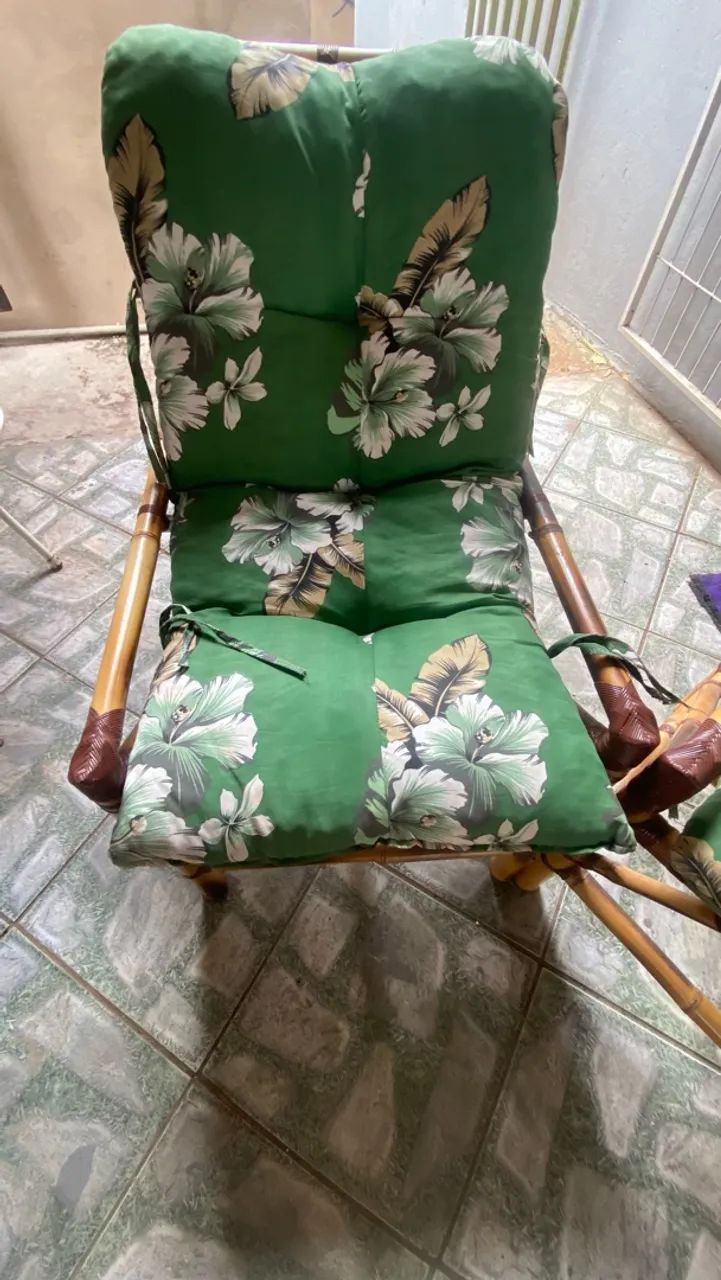 Vendo conjunto em bambu 3 pecas usadas, não entrego - Foto 2