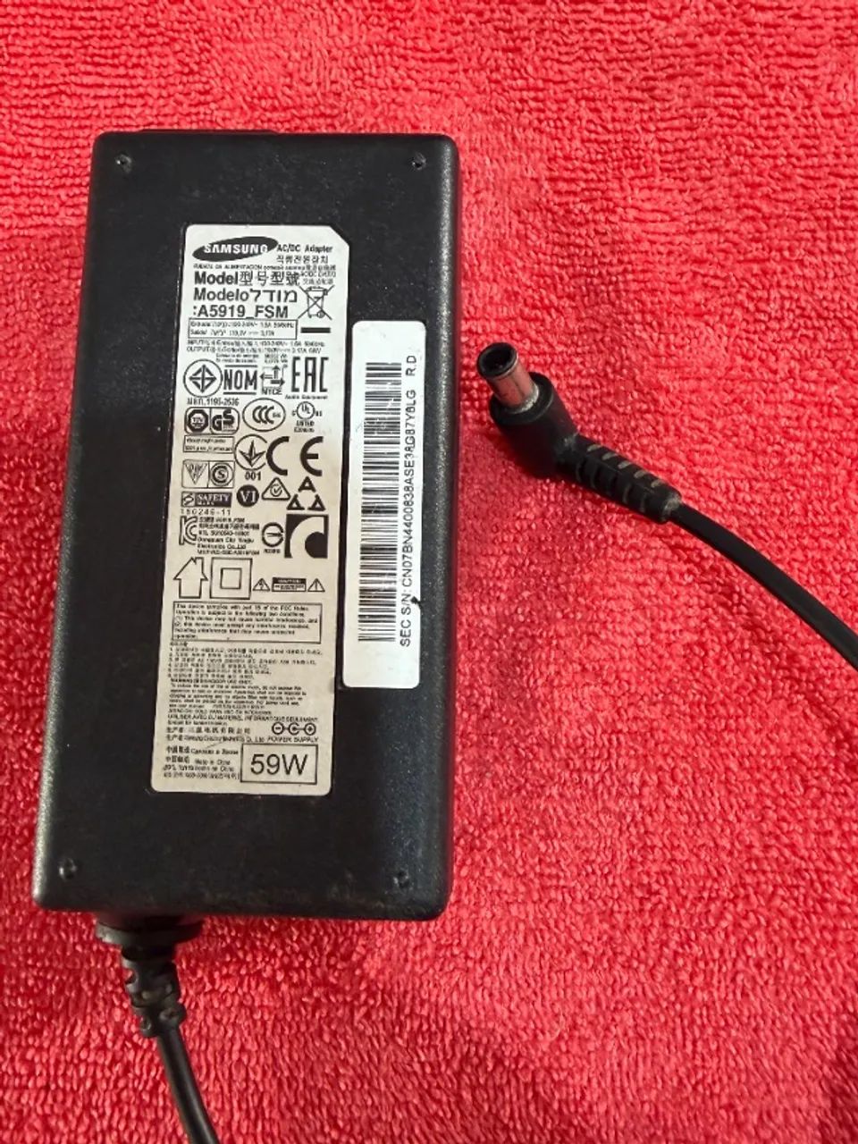 Carregador / Fonte Original TV Samsung 32 Polegadas 19V 3.17A A5919_FSM  - Foto 4
