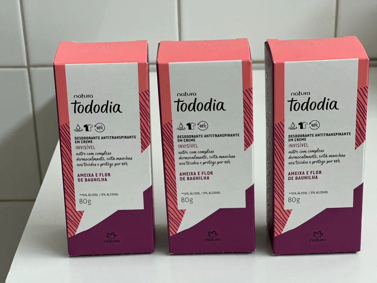 Kit desodorante em creme ameixa e baunilha - Foto 3