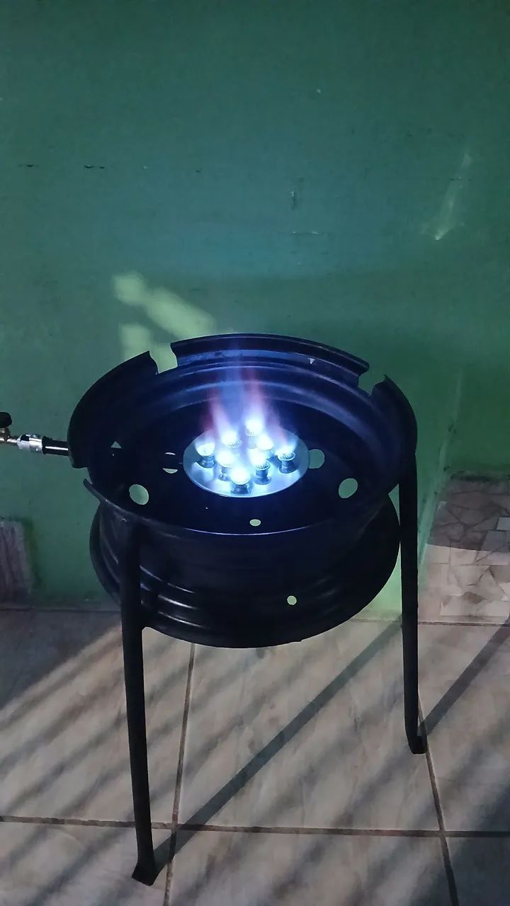 Vendo esse fogão para disco de arado e tacho novo - Foto 4