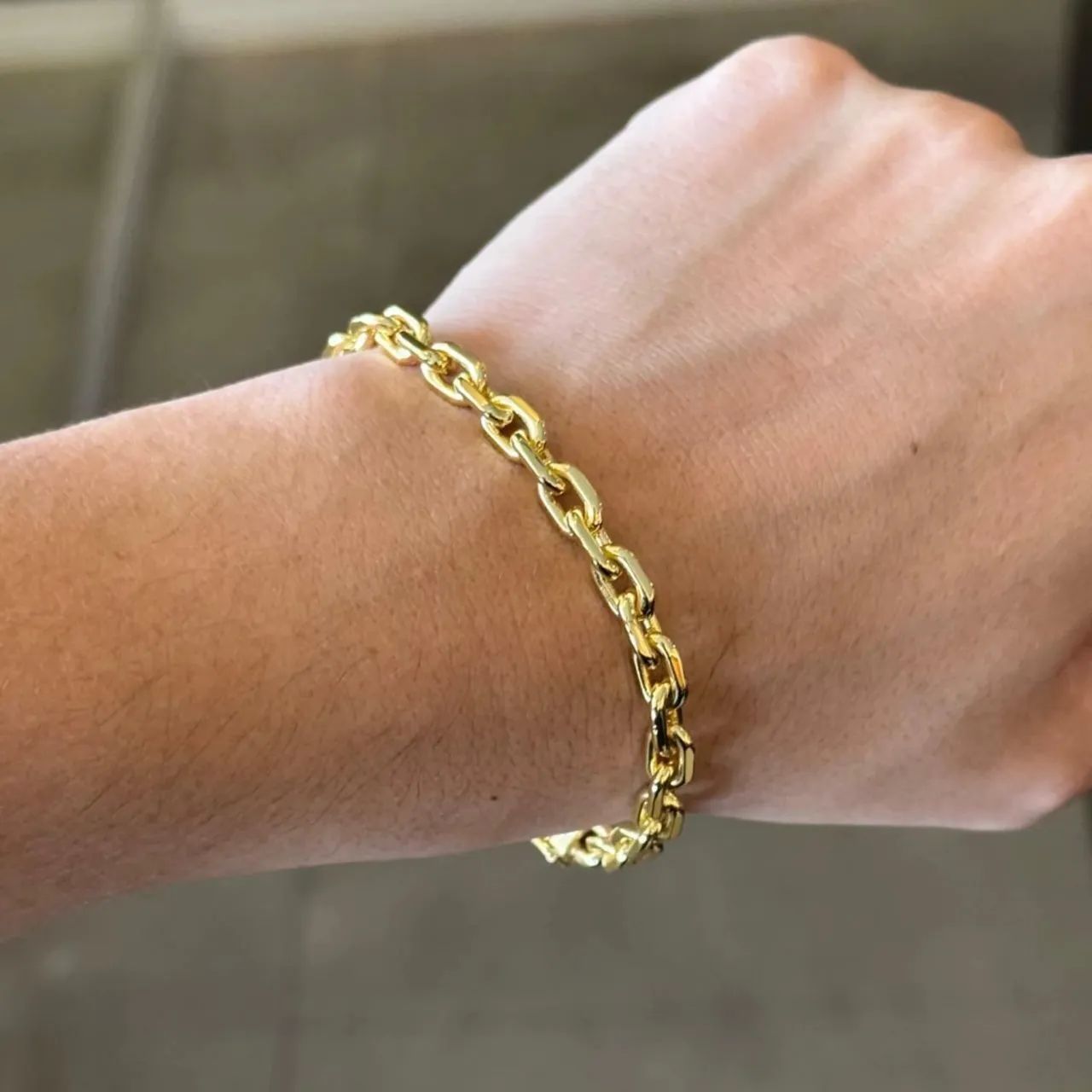 Corrente e pulseira Kit banhado a ouro - Foto 3