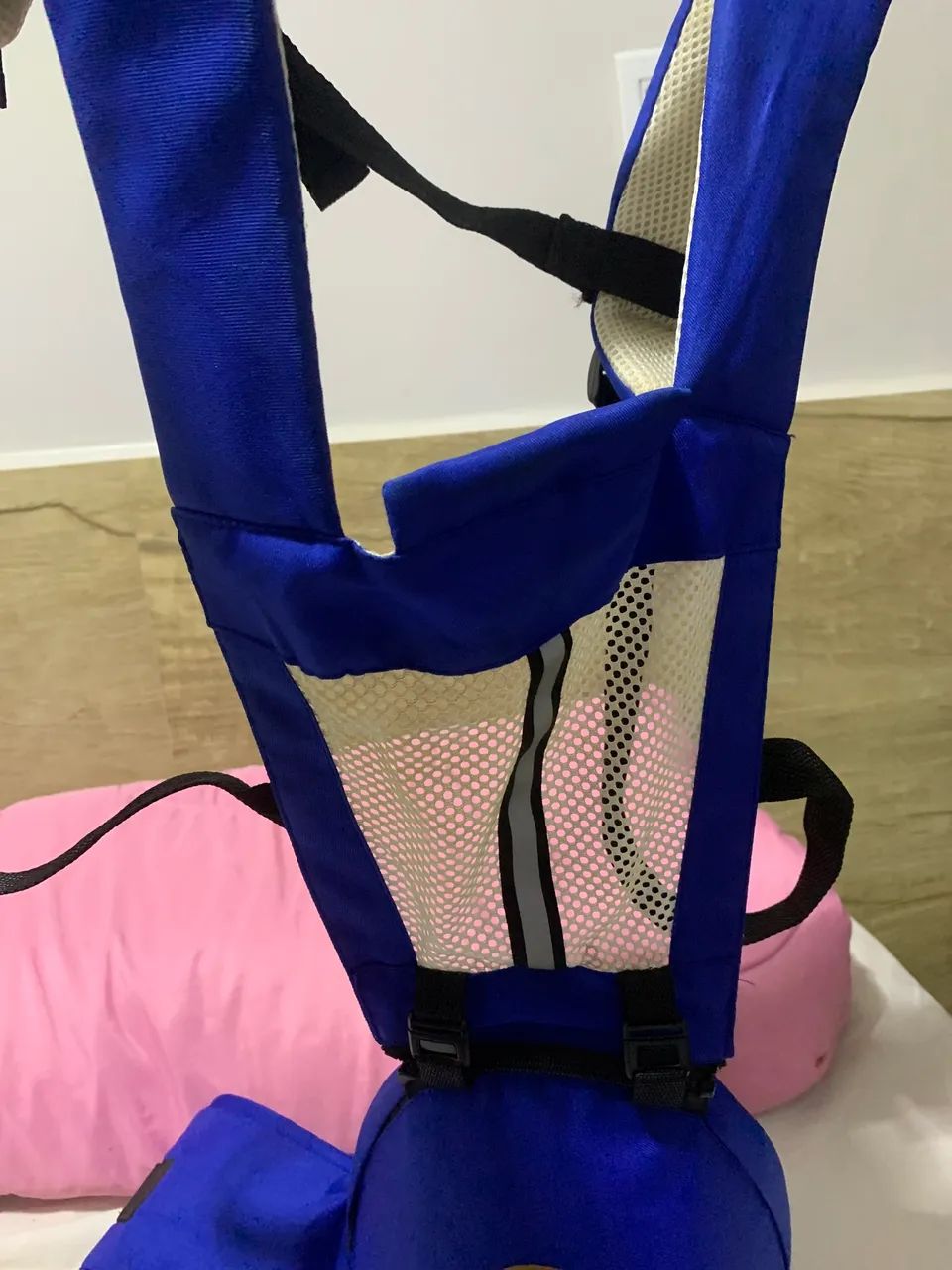 Kanguru para levar bebê azul  - Foto 3