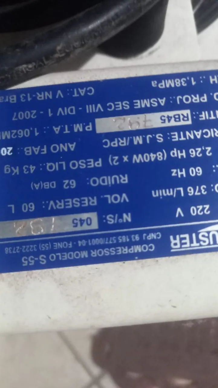 Compressor odontológico S60  - Foto 5