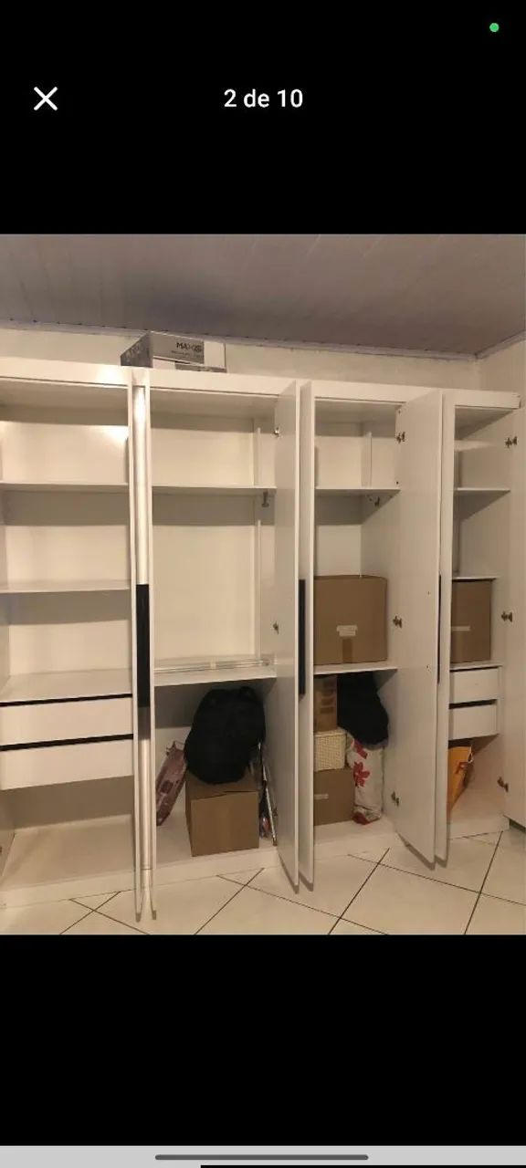 MONTAGEM GRATIS - GUARDA ROUPAS EM OTIMAS CONDIÇÕES , ENTREGO E PARCELO ! Paga na entrega