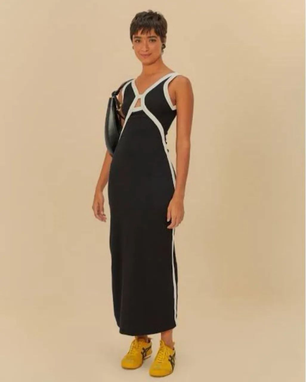 Vestido Farm rib debrum color - M/G