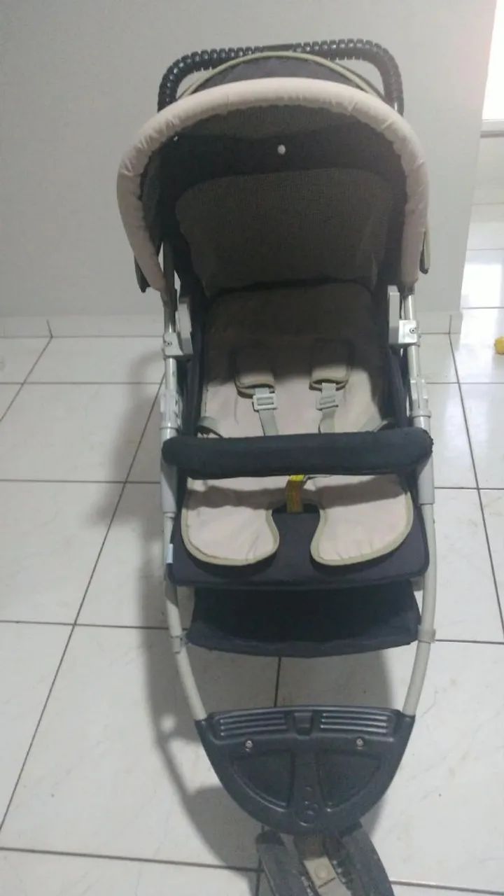 Conjunto carrinho de bebê e bebê conforto Galzerano - Foto 2
