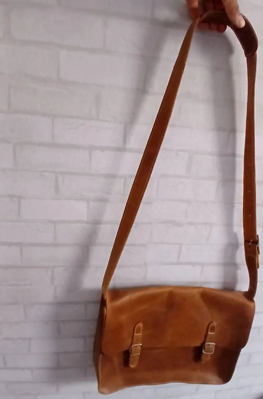 Bolsa transversal 100% couro - Foto 3