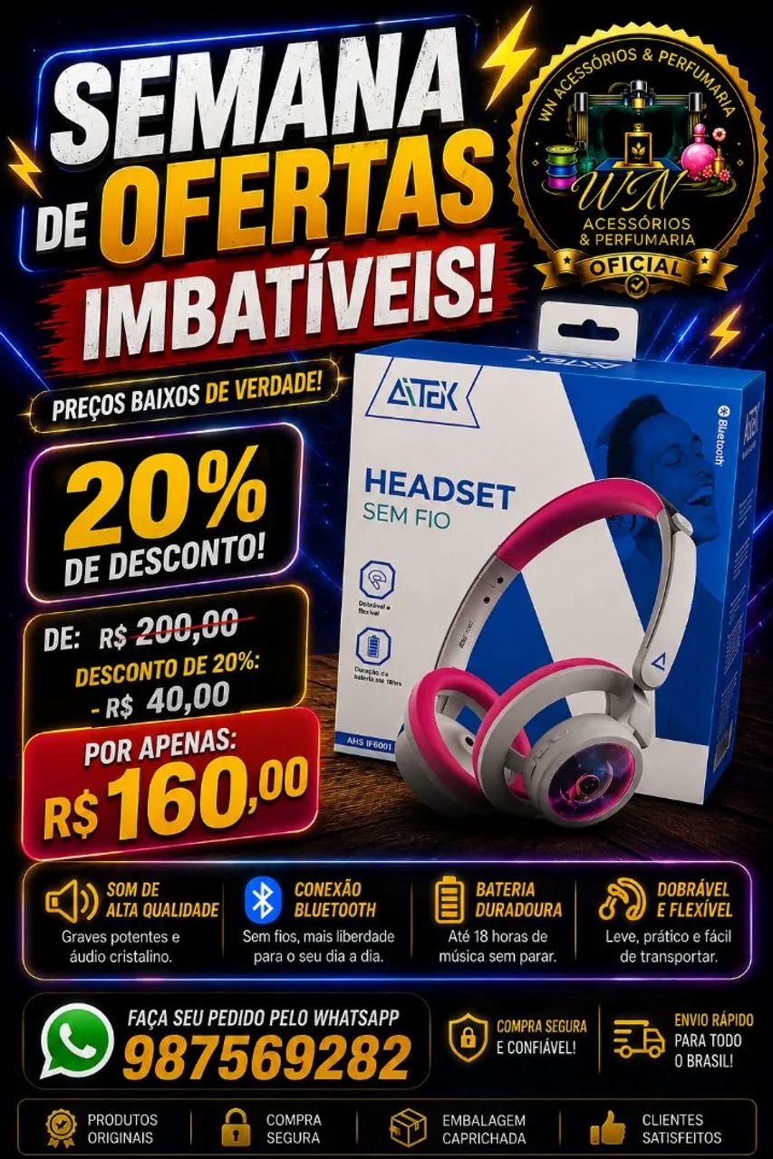 Fones headset bluetooth várias versões  - Foto 3