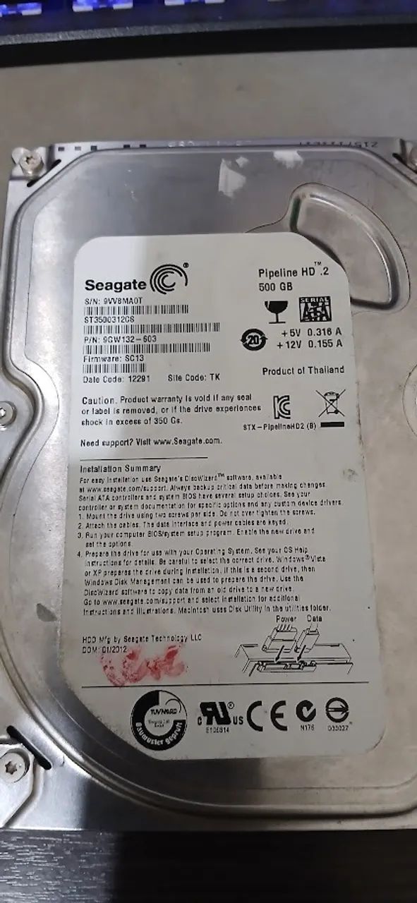 hd 500gb saudavel desktop
