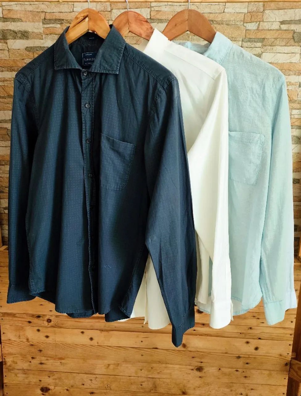 Camisa social Tam M 03 por 100,00 - Foto 3