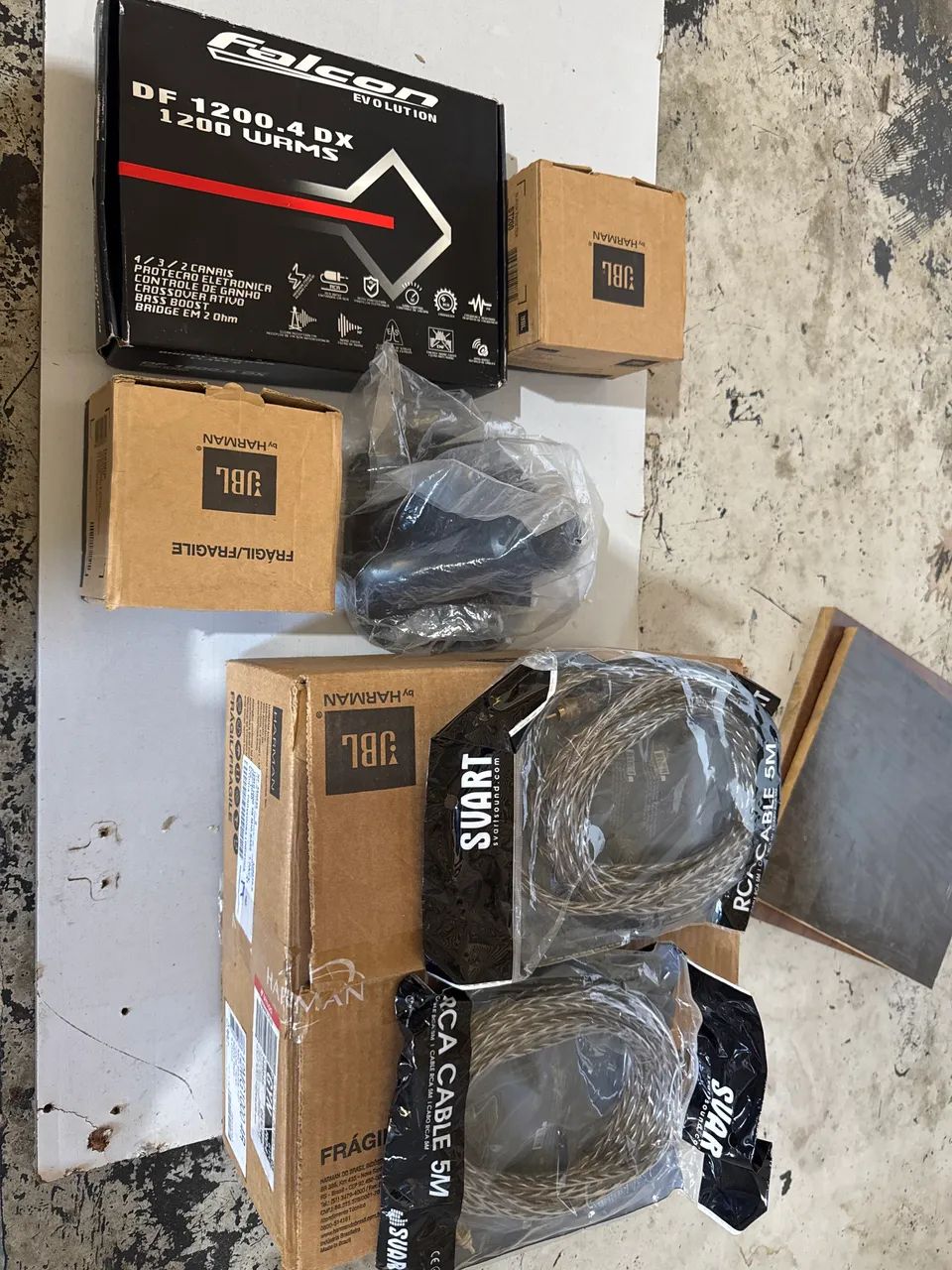 Equipamentos para caixa trio 