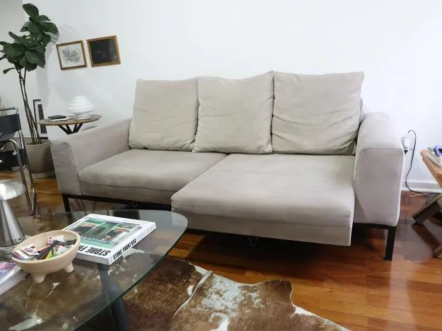 Sofá retrátil 3 lugares TokStok - Foto 3