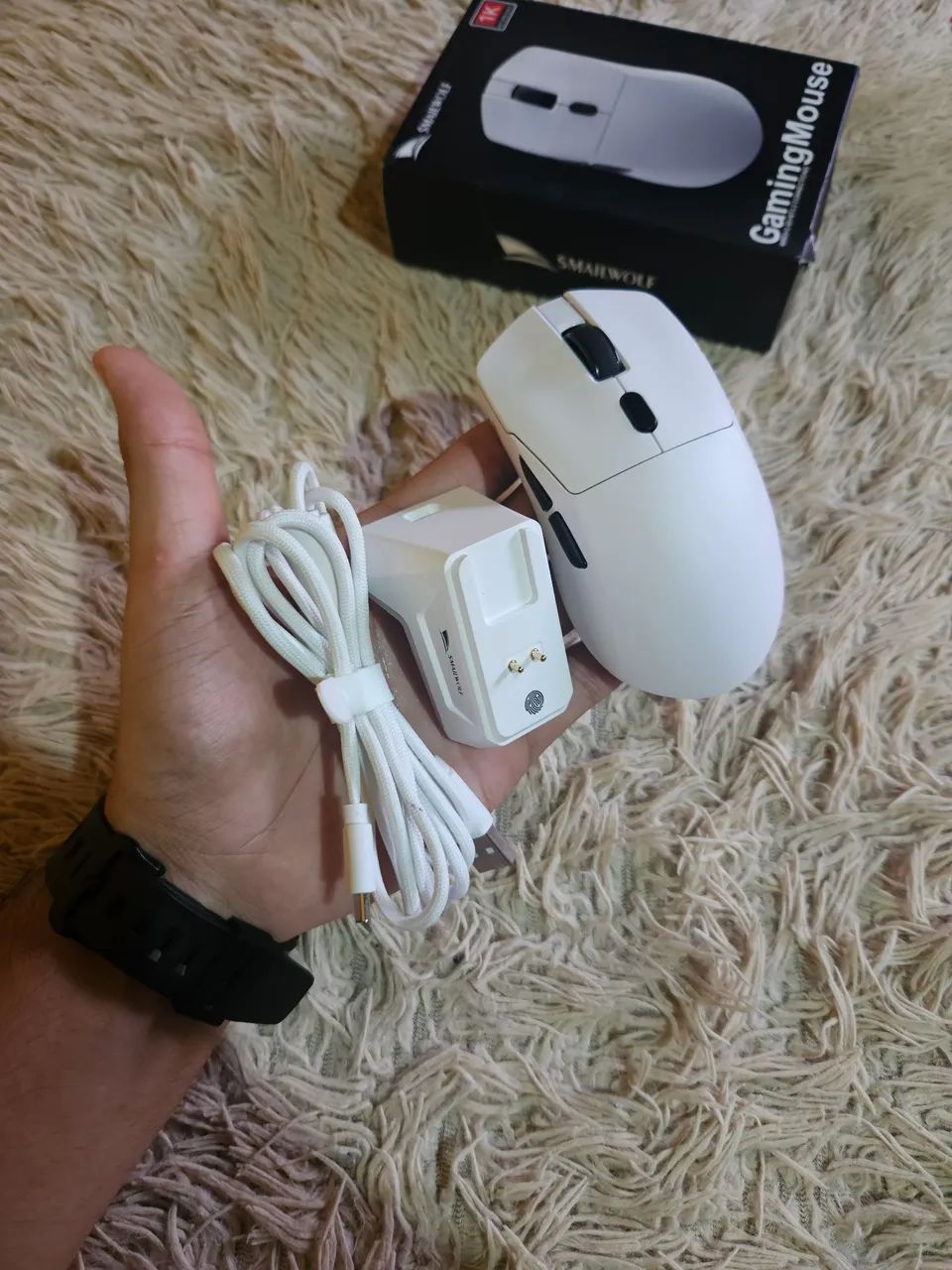 Mouse gamer smailwolf m3 proplus com dock - Foto 2